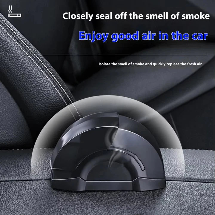 Universal Door Ashtray with LED Lights And Sliding Cover Design