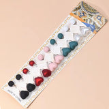 6 Hijab Heart Pins