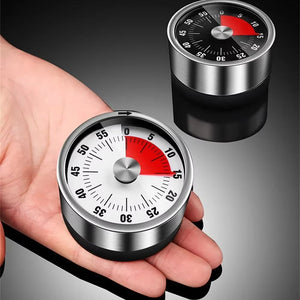 60 Minute Stainless Steel Visual Mechanical Kitchen Timer
