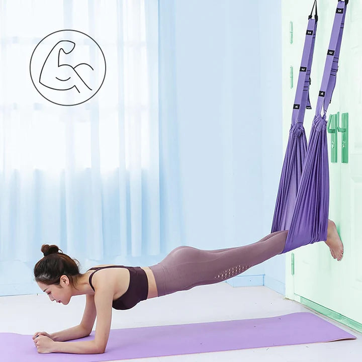 ZenFlex Aerial Yoga Rope for Back Pain Relief and Stretching