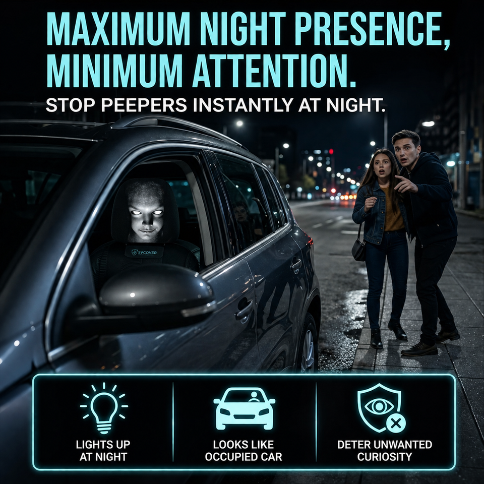 Stretchy Car Headrest Ghost Cover