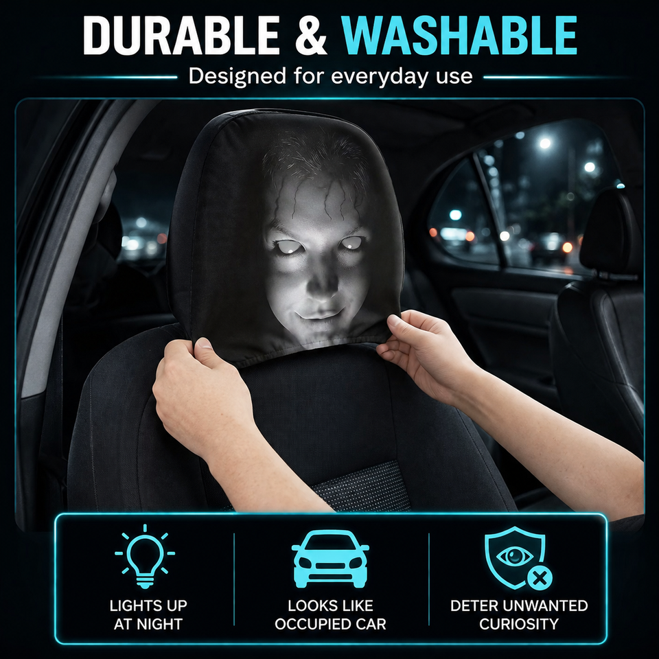 Stretchy Car Headrest Ghost Cover