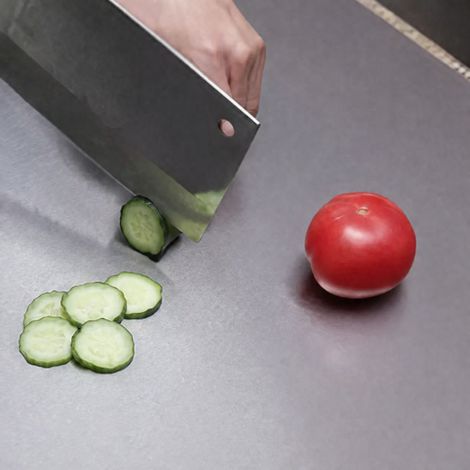 Double-Sided Stainless Steel Chopping Board