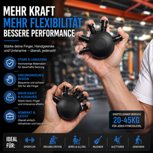Adjustable Hand Grip And Finger Trainer Strengthener