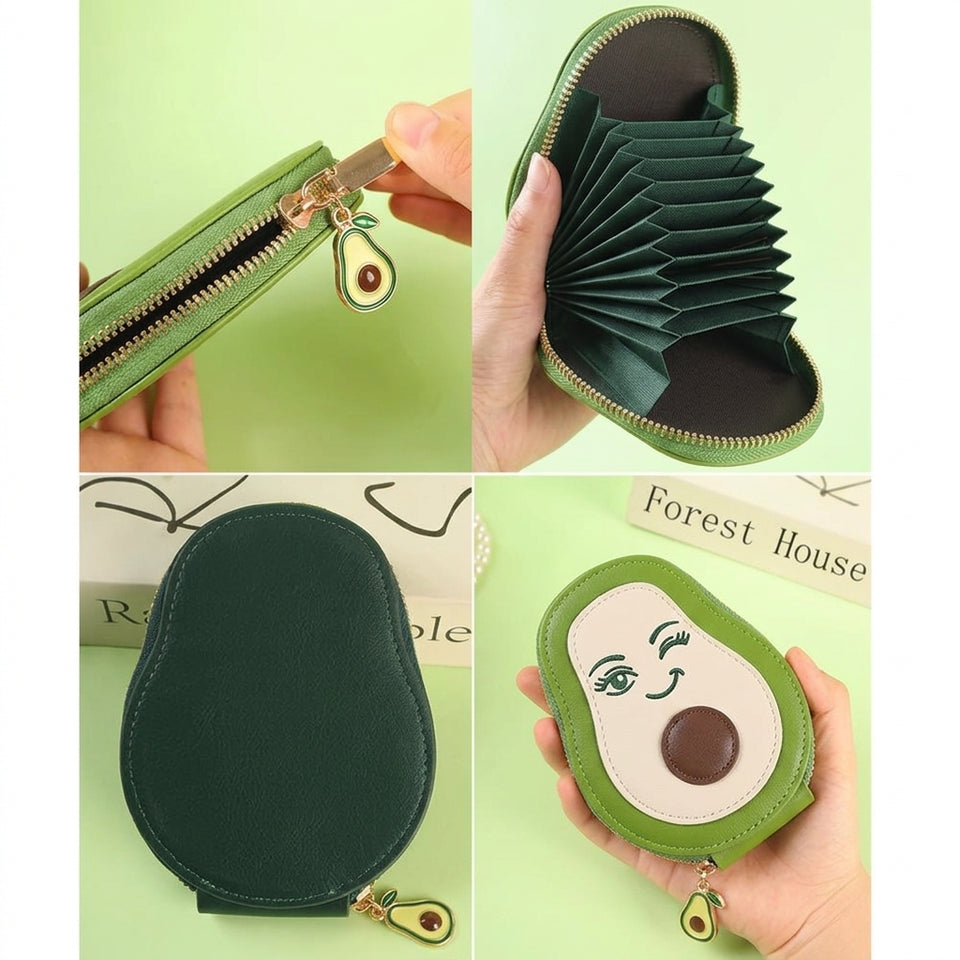 Cute Avocado Multi Slot Storage Bag
