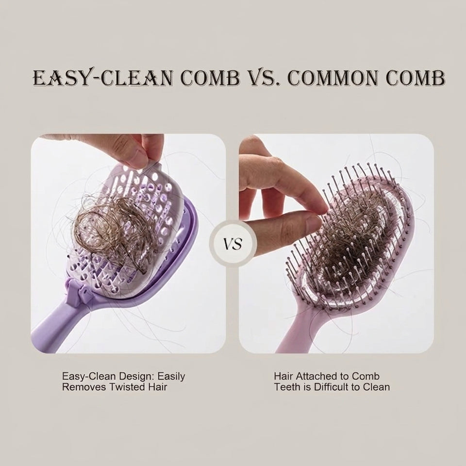 Foldable Self-cleaning Hair detangling Brush