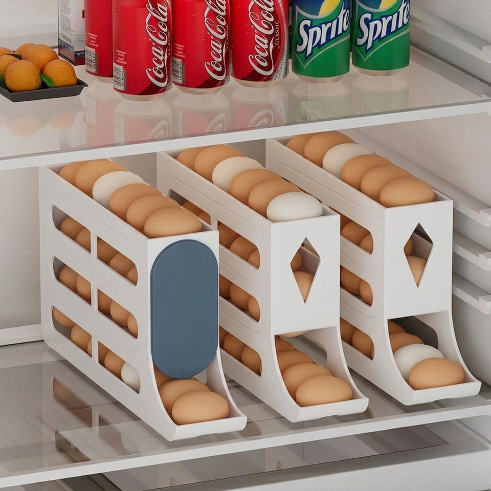 Modern Automatic rolling Egg Rack for Refrigerator