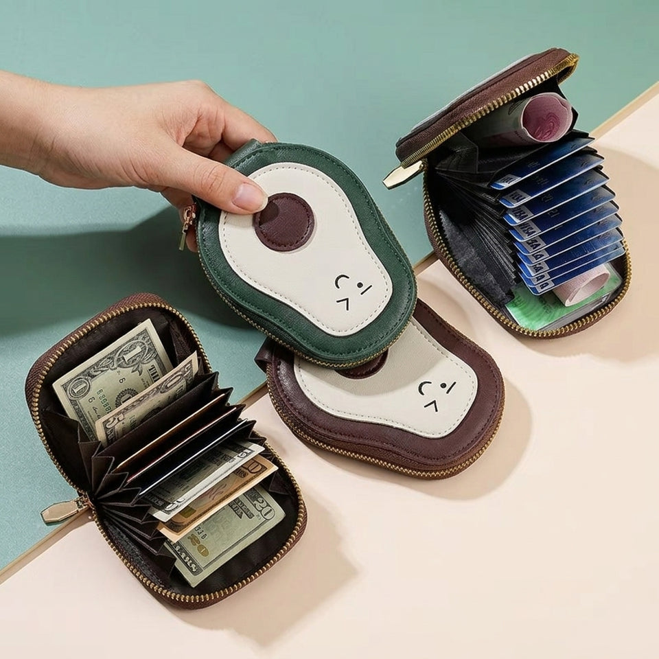 Cute Avocado Multi Slot Storage Bag