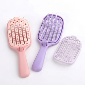 Foldable Self-cleaning Hair detangling Brush