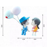 2 pcs Cute Doll Decoration Cartoon Couples