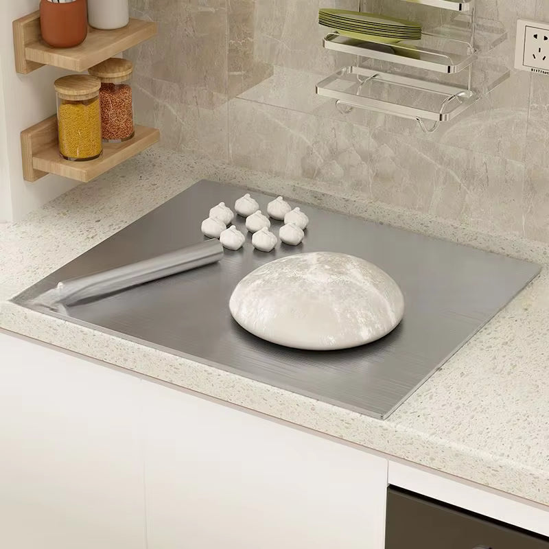 Double-Sided Stainless Steel Chopping Board
