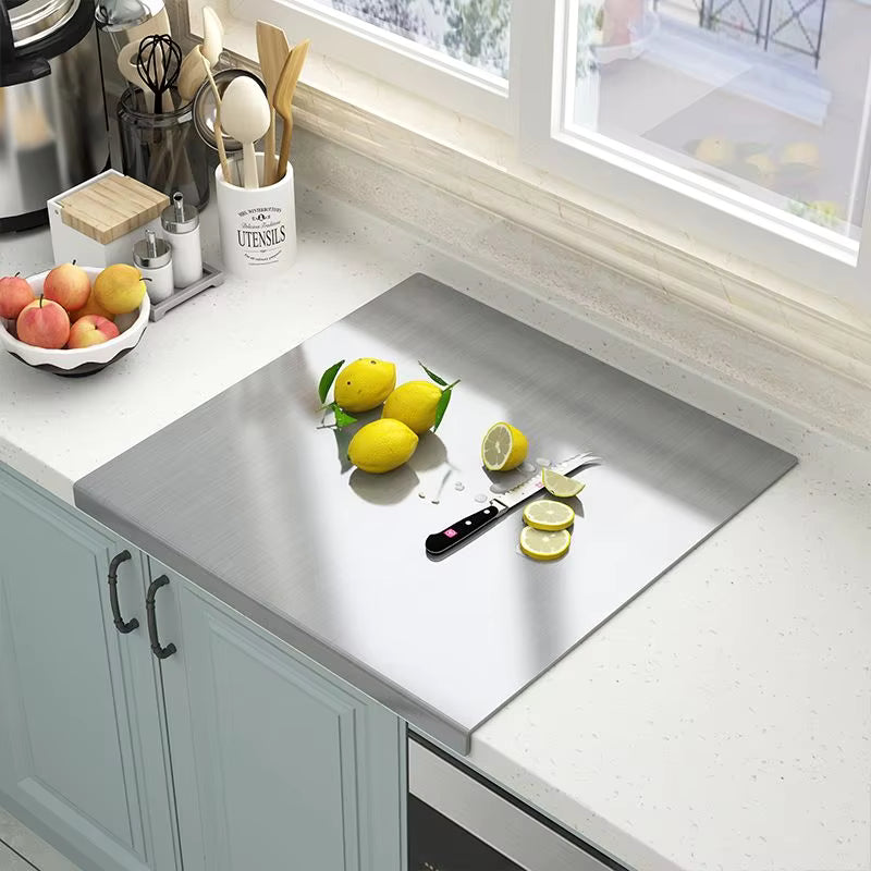 Double-Sided Stainless Steel Chopping Board