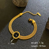 Gold-Plated Watch-Style Bracelet For Women