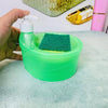 2 in 1 Liquid Soap Dispenser With  Sponge Holder for Kitchen