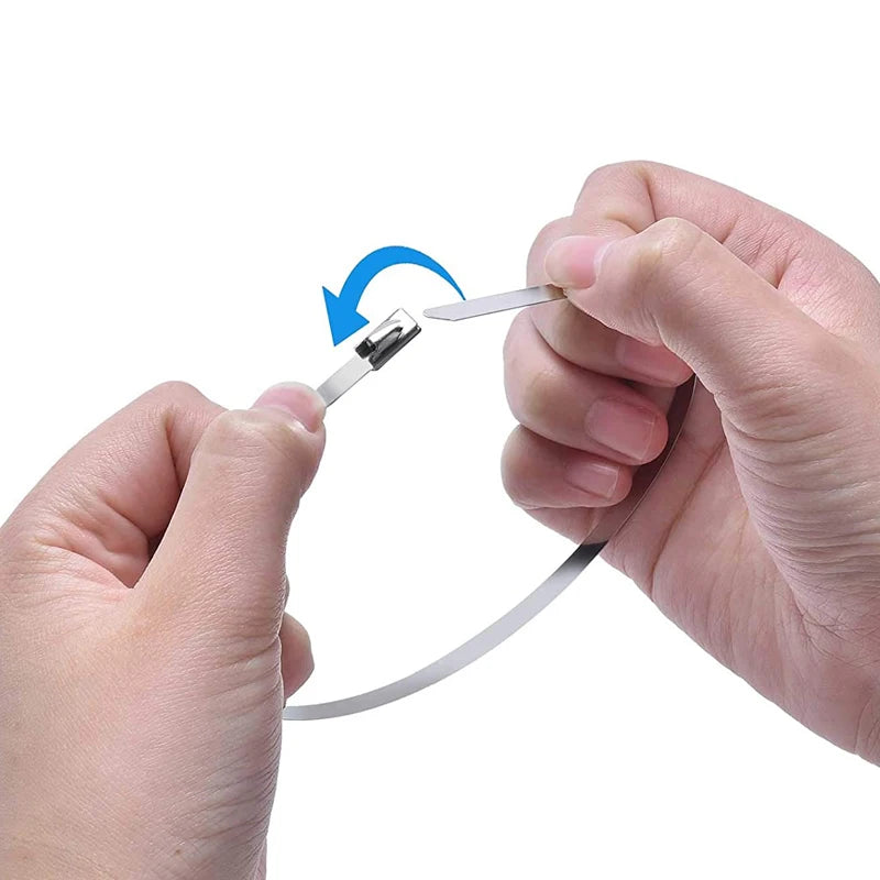 Stainless Steel Heavy Duty Self-Locking Cable Zip Tie