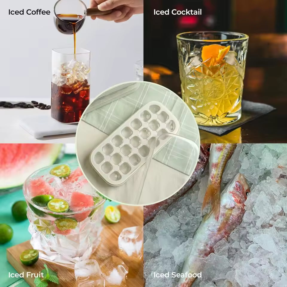 Portable Silicone Freezer Ice Cube Maker