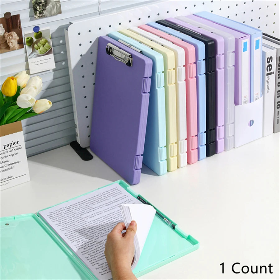 Large Capacity A4 Size File Organizer With Clip board