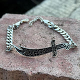 Stainless Steel Zulfiqar Sword Bracelet for Men