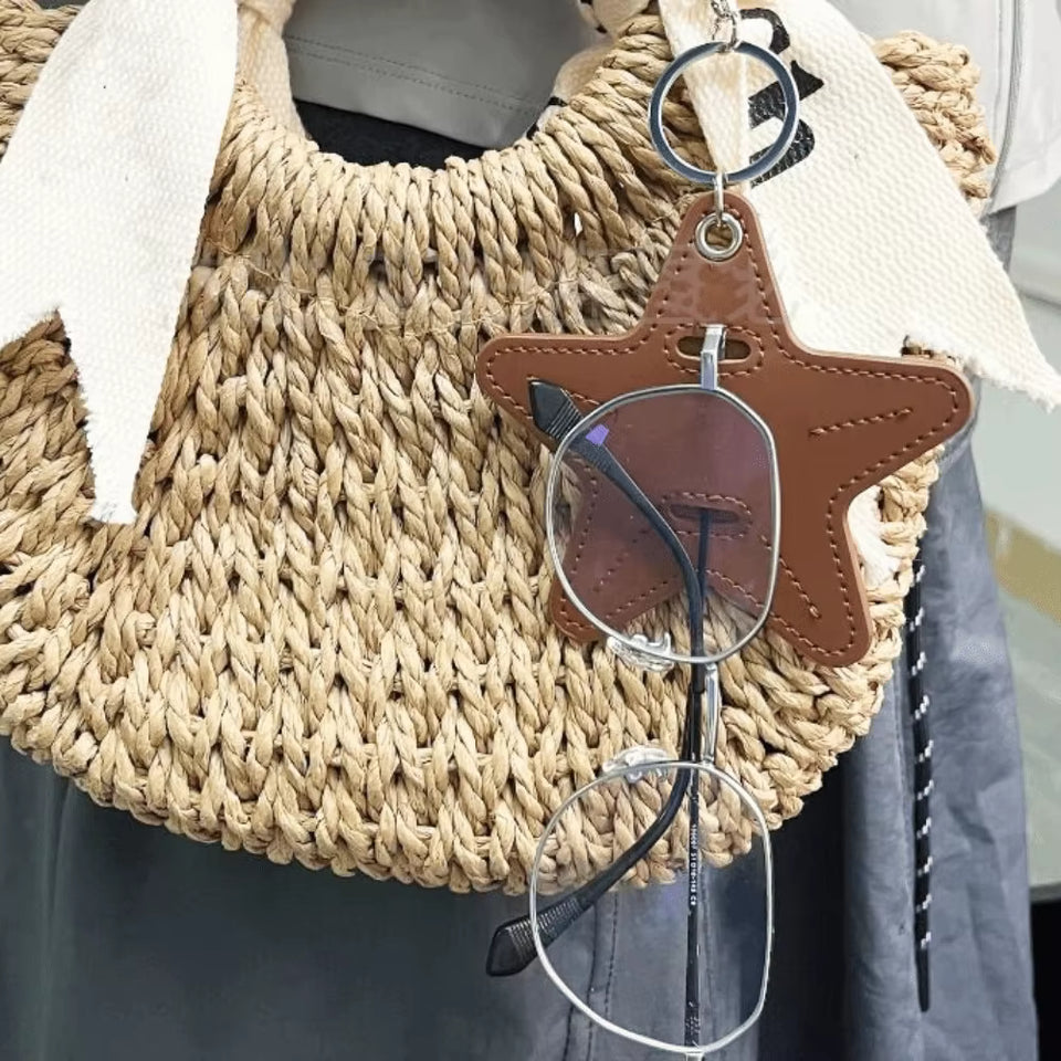 Multi Functional Star Keychain And Glasses Storage Hanger
