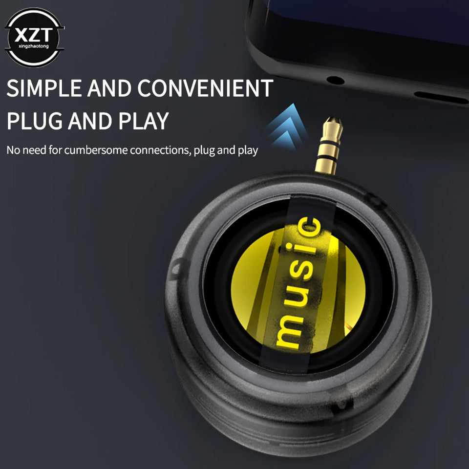 Portable Stereo Mini Charging External Speaker For Mobile Phone And Laptop
