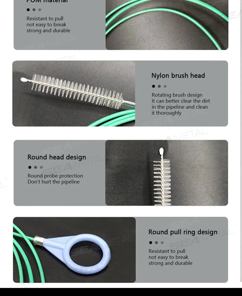 Car Drain Dredge Cleaning Scrub Brush
