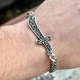 Stainless Steel Zulfiqar Sword Bracelet for Men