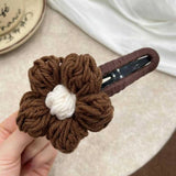 Flower  Vintage Large Duckbill Hair Clip
