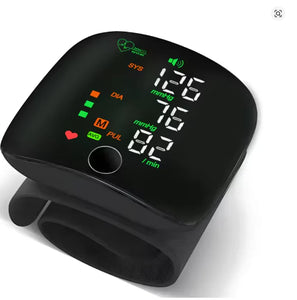 Rechargeable Wrist Blood Pressure And Heart Rate Monitor