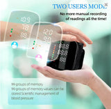Rechargeable Wrist Blood Pressure And Heart Rate Monitor