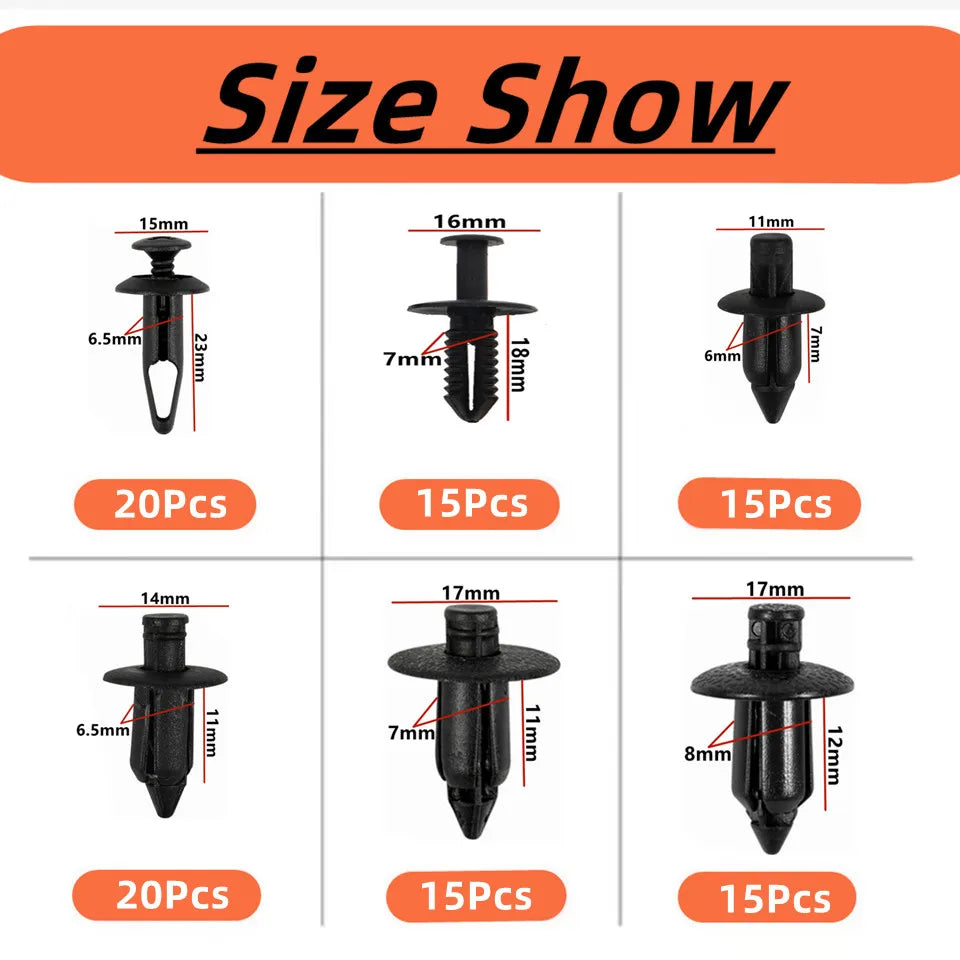 Universal Car Fasteners Clip Repair Box Kit