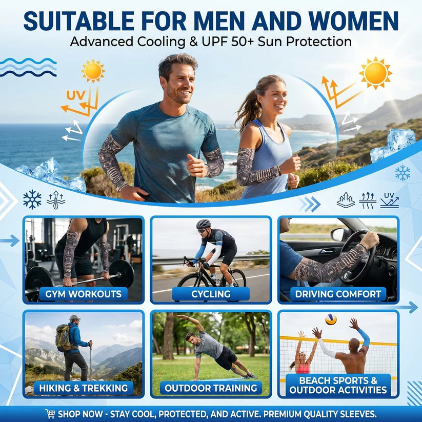 UV Protection Breathable Arm Sleeves