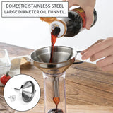 Stainless Steel Oil Funnel With Strainer