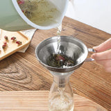 Stainless Steel Oil Funnel With Strainer
