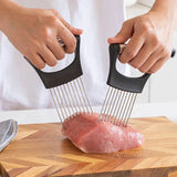 Stainless Steel Onion, Meat Holder Cutting Tool
