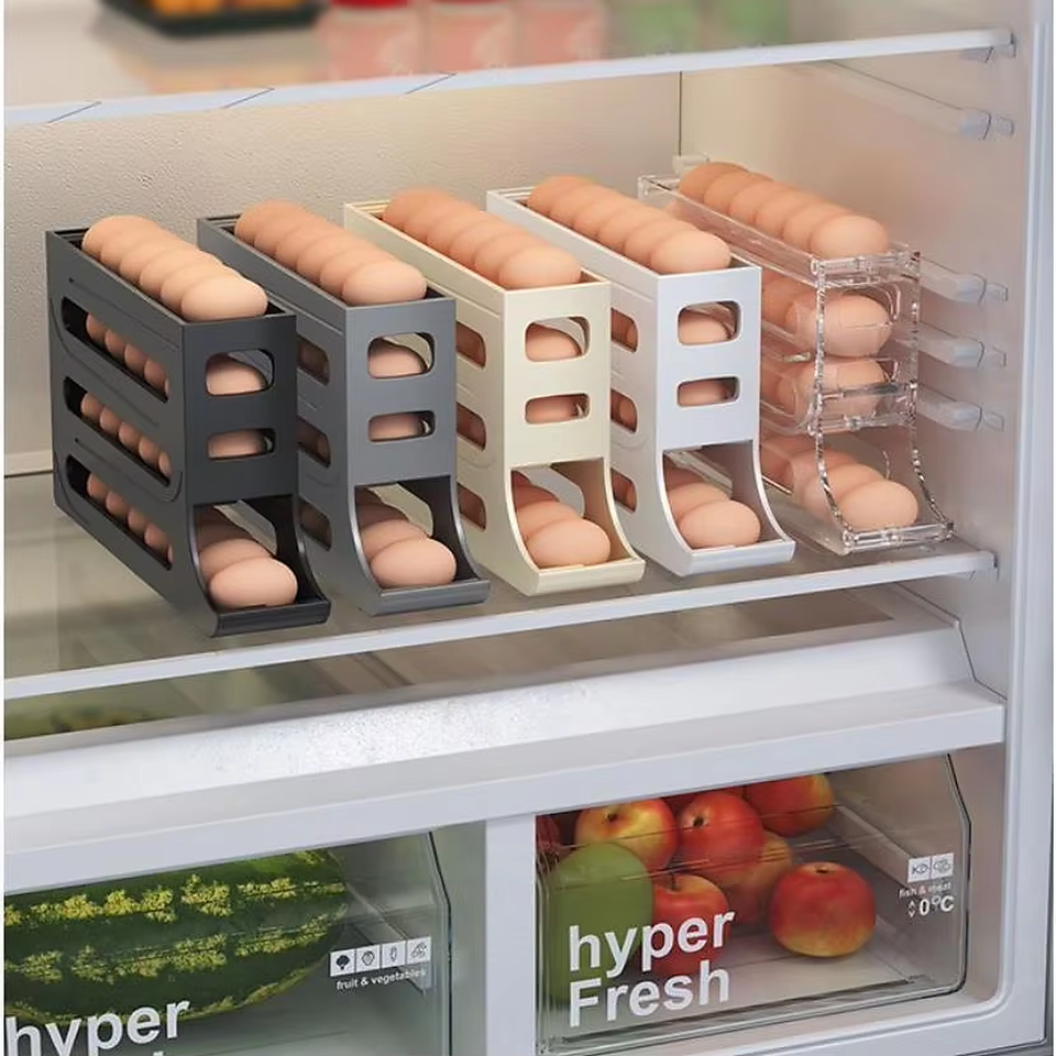 Modern Automatic rolling Egg Rack for Refrigerator
