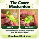Self-Contained Dust Cover Pacifier for Newborn Babies Made of Safe PP Material