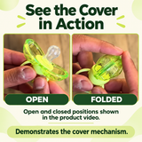 Self-Contained Dust Cover Pacifier for Newborn Babies Made of Safe PP Material