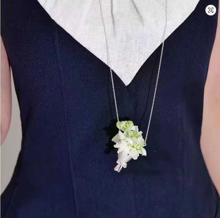 Mini Flower Bouquet Necklace