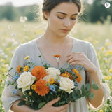 Mini Flower Bouquet Necklace
