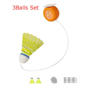 Self Practice Badminton Set With One Router Three Shuttles